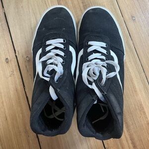 High Top Black Vans Size US Women 7.5